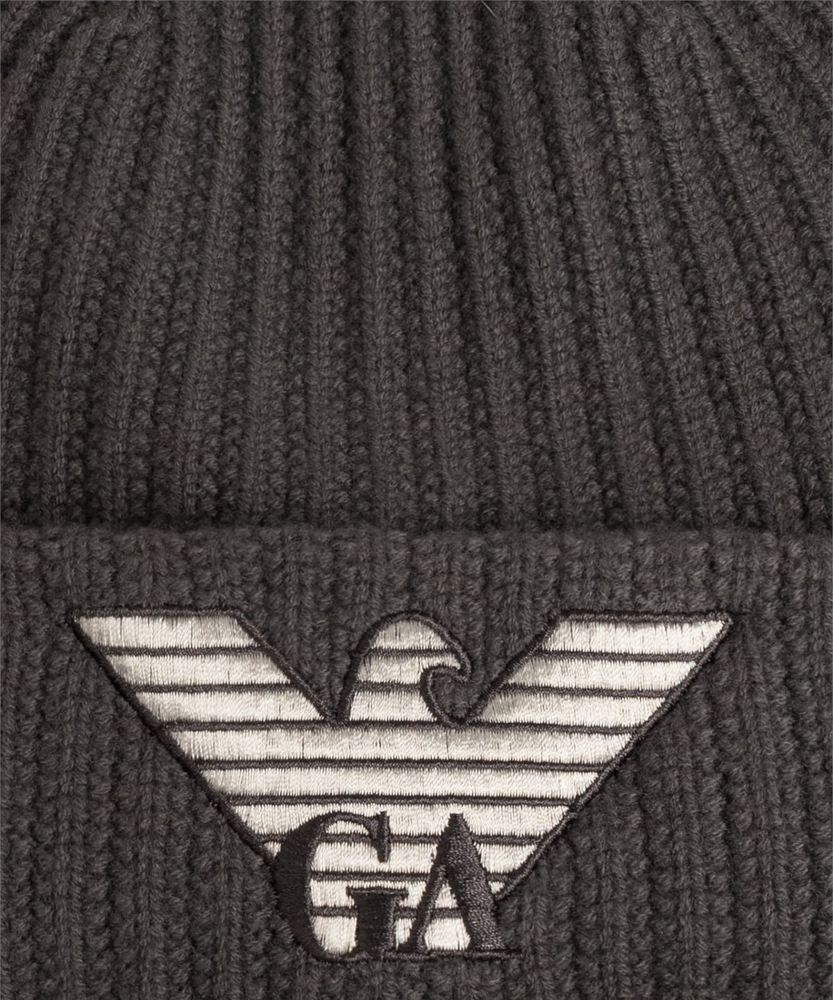 Berretto Emporio Armani in lana con logo ricamato