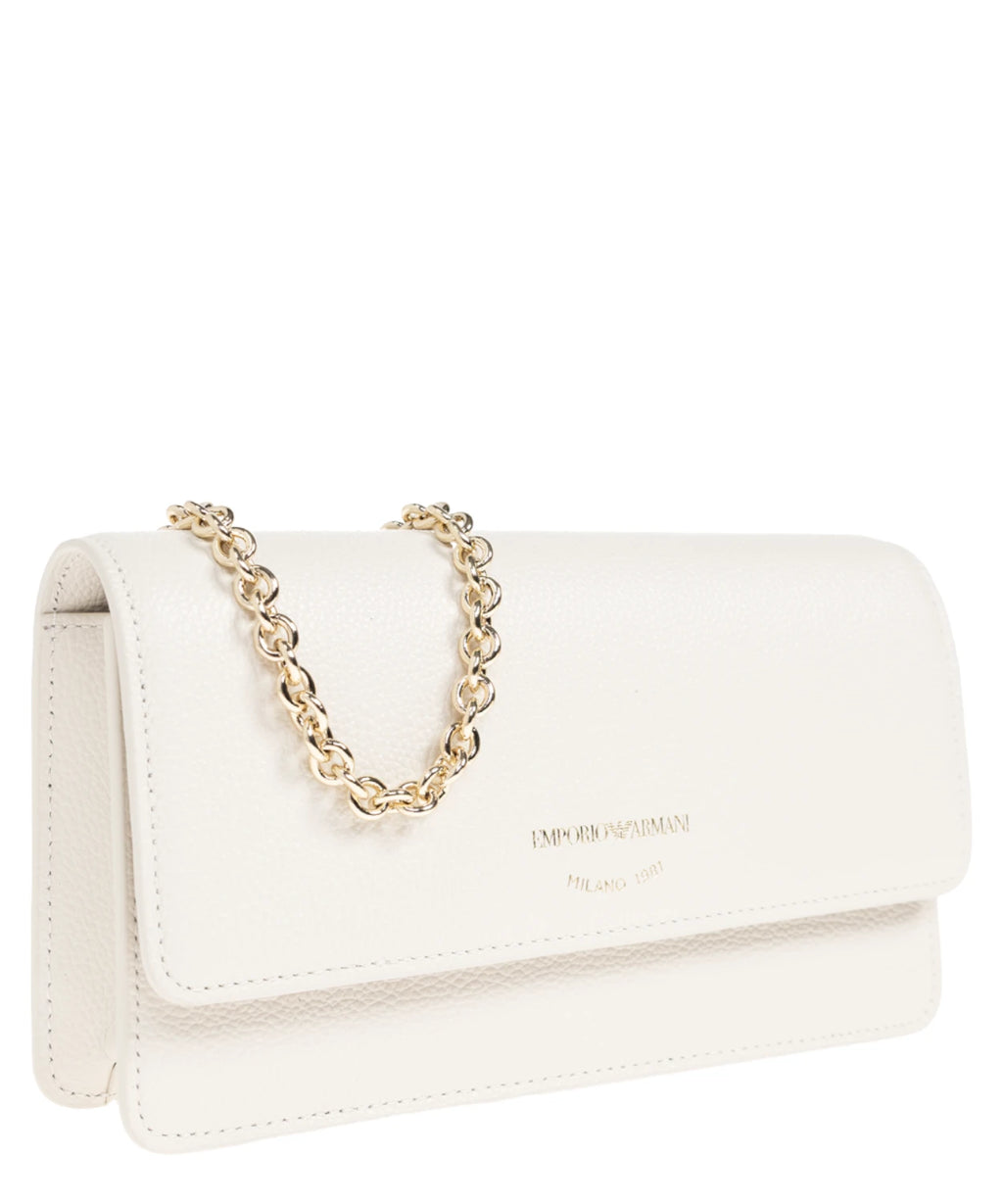 Mini sac Emporio Armani avec bandoulière et cuir grainé