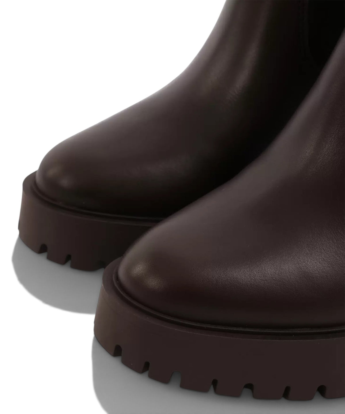 Bottines Pinko en cuir avec talon large et semelle crantée