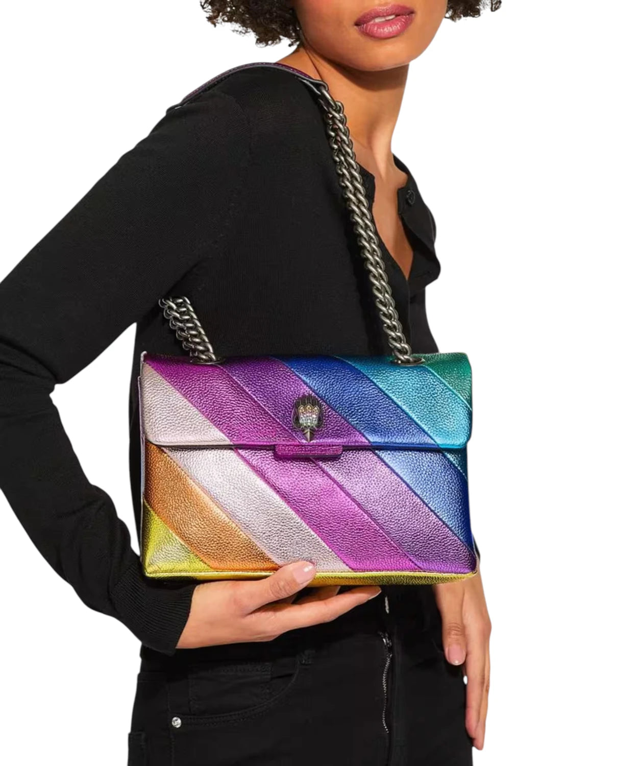 Borsa Kensington Media in Pelle Kurt Geiger