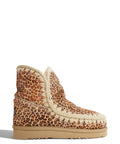 Bottines Mou à imprimé animalier avec finition shearling