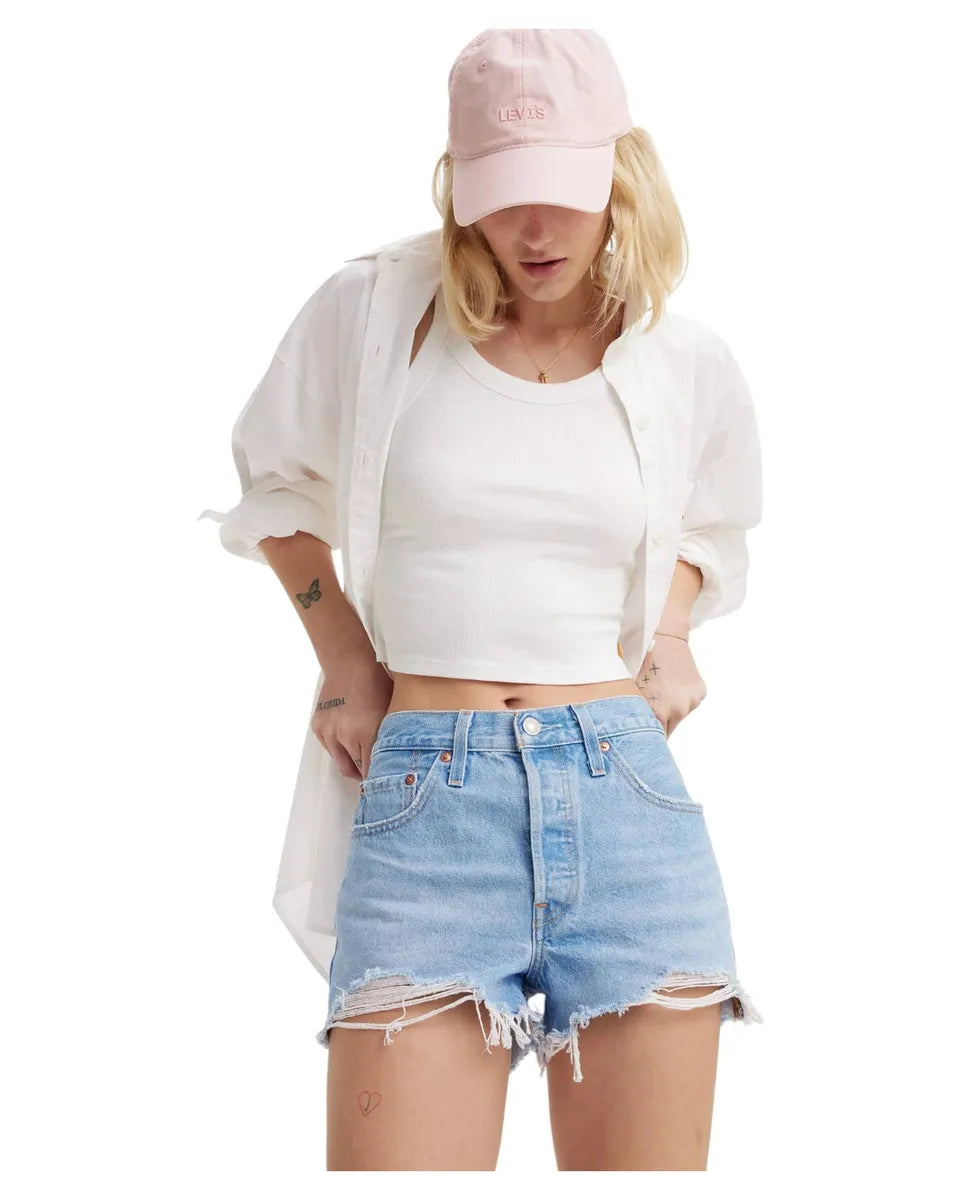 Shorts Levi’s® 501® Original a Vita Alta-LEVI'S-Shorts-Vittorio Citro Boutique