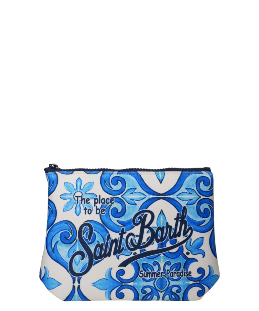 Pochette Aline MC2 Saint Barth con logo e stampa