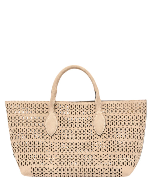 Sac Gianni Chiarini Mashup Small en daim laseré