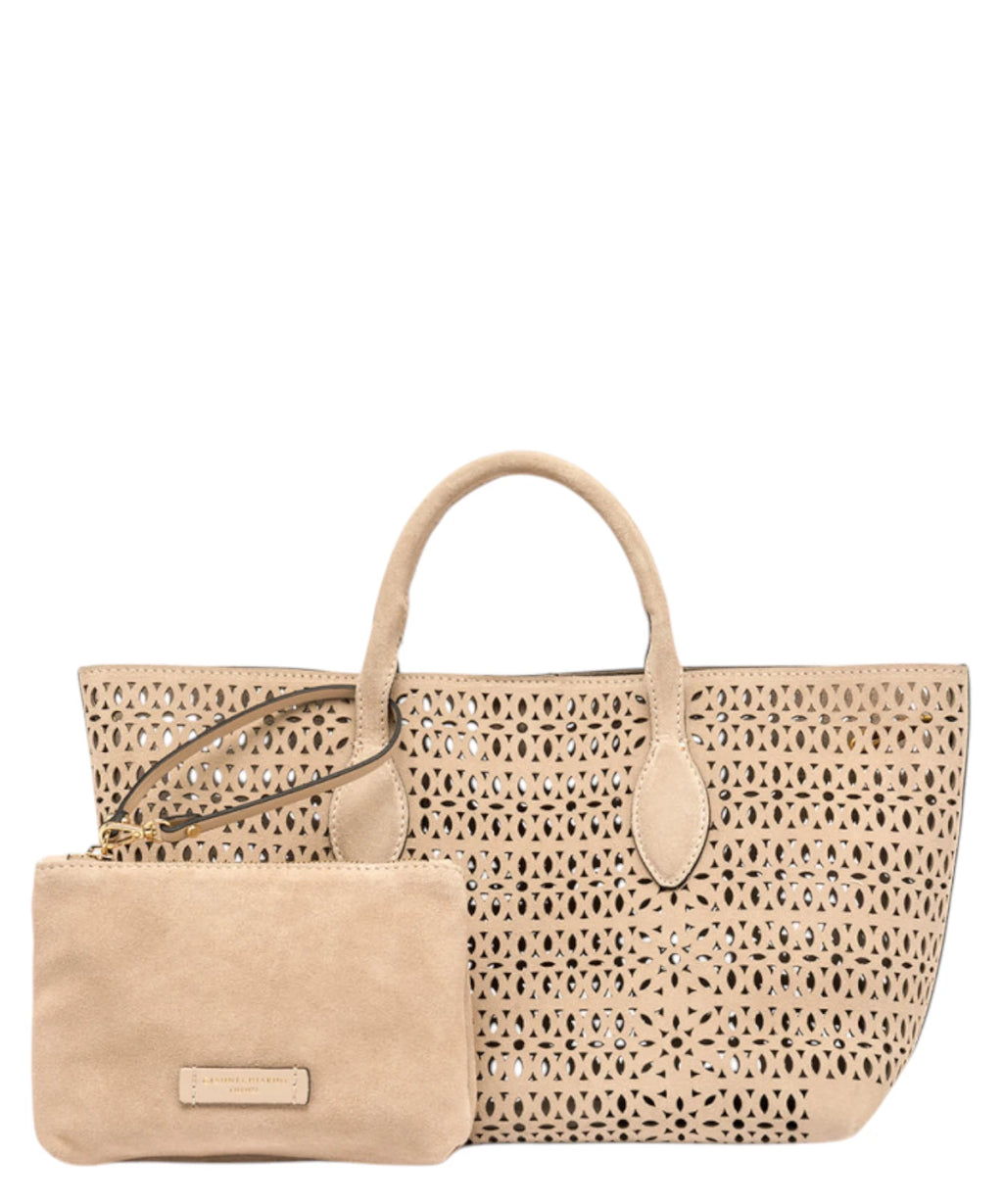 Sac Gianni Chiarini Mashup Small en daim laseré