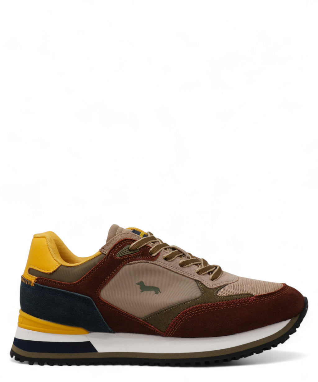 Sneakers Harmont & Blaine Uomo Blu Marrone Camoscio-Harmont&Blaine-Sneakers-Vittorio Citro Boutique
