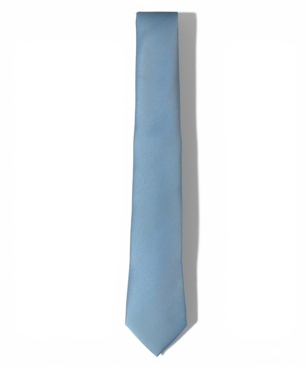 Cravate Classique Unie Bleu Ciel