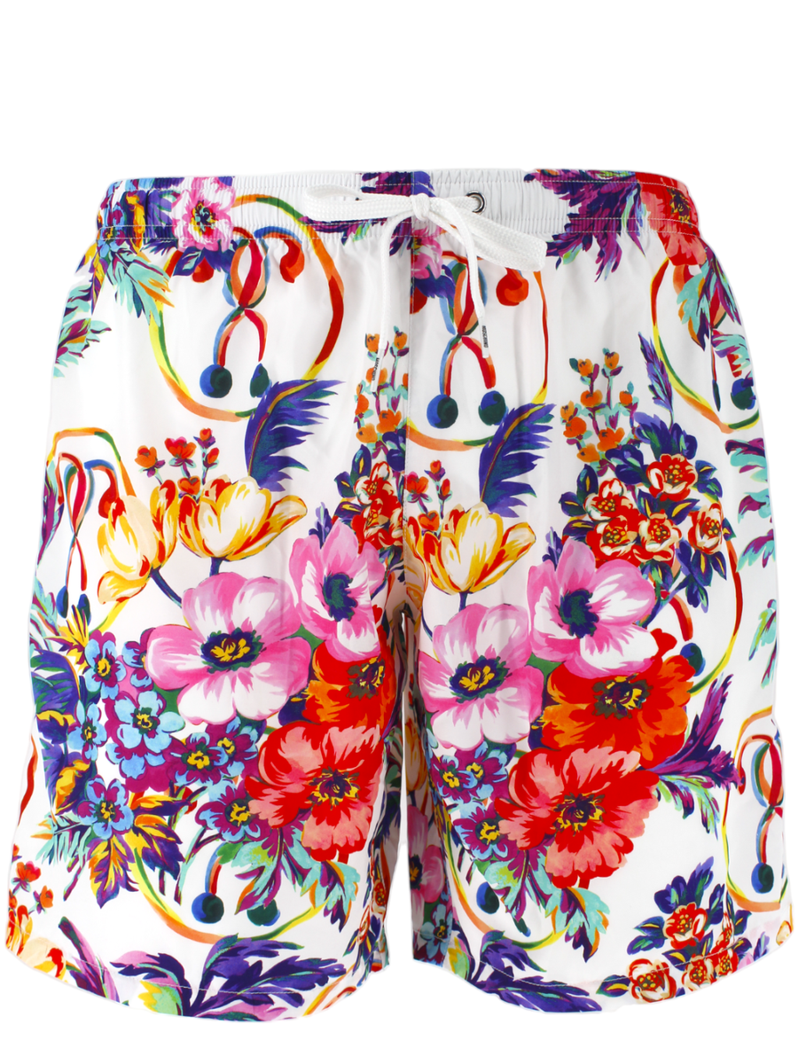 Boxer da bagno stampa fiori-Costumi da bagno-Moschino-Vittorio Citro Boutique
