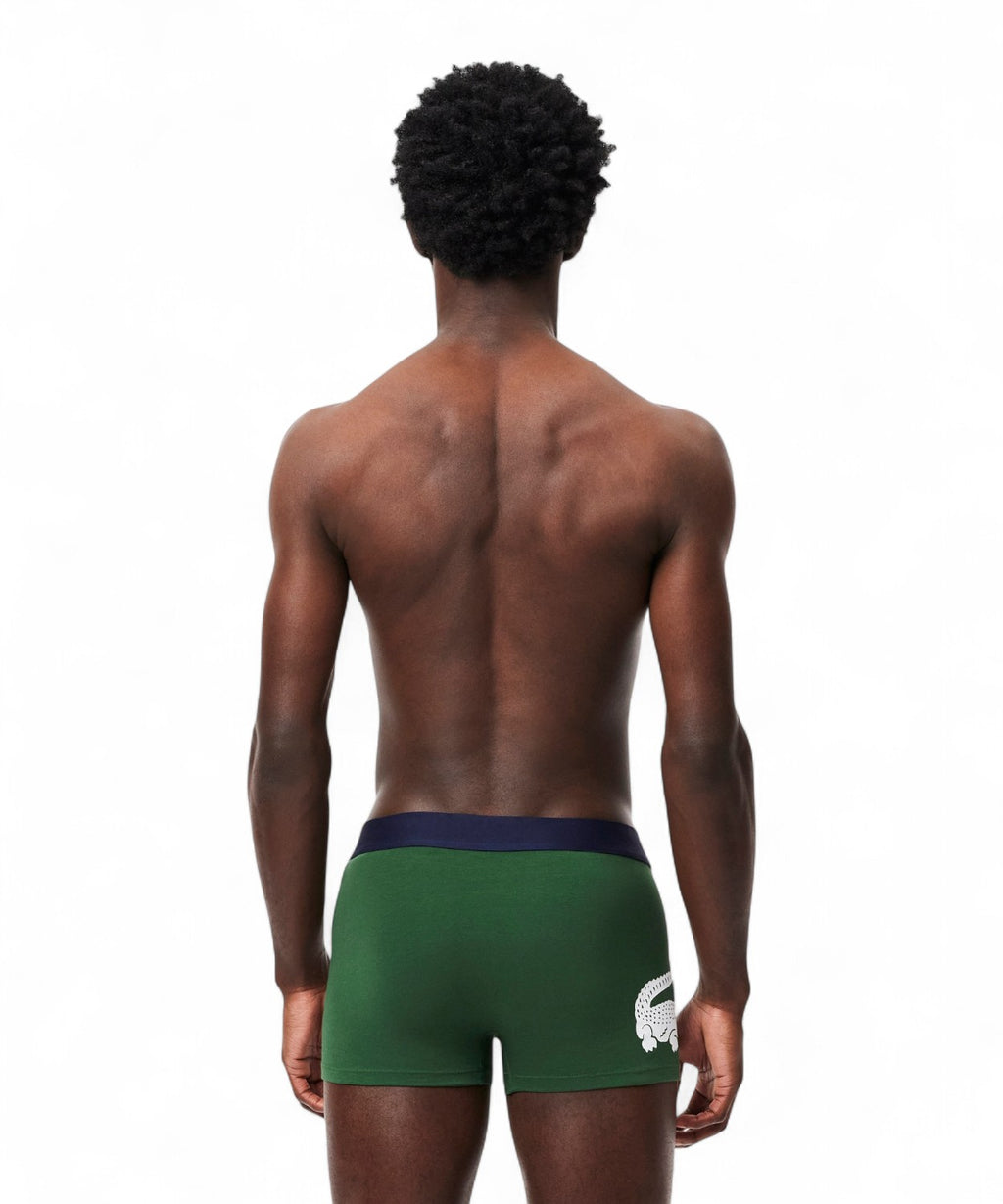 Lacoste Lot de 3 Boxers en Coton Élasthanne