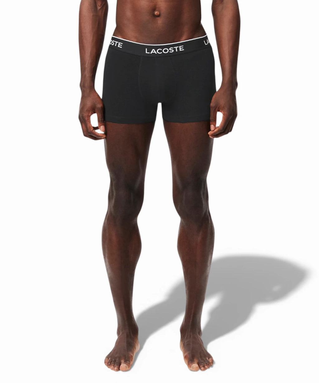 Boxer homme Lacoste en coton élastique, lot de 3 pièces