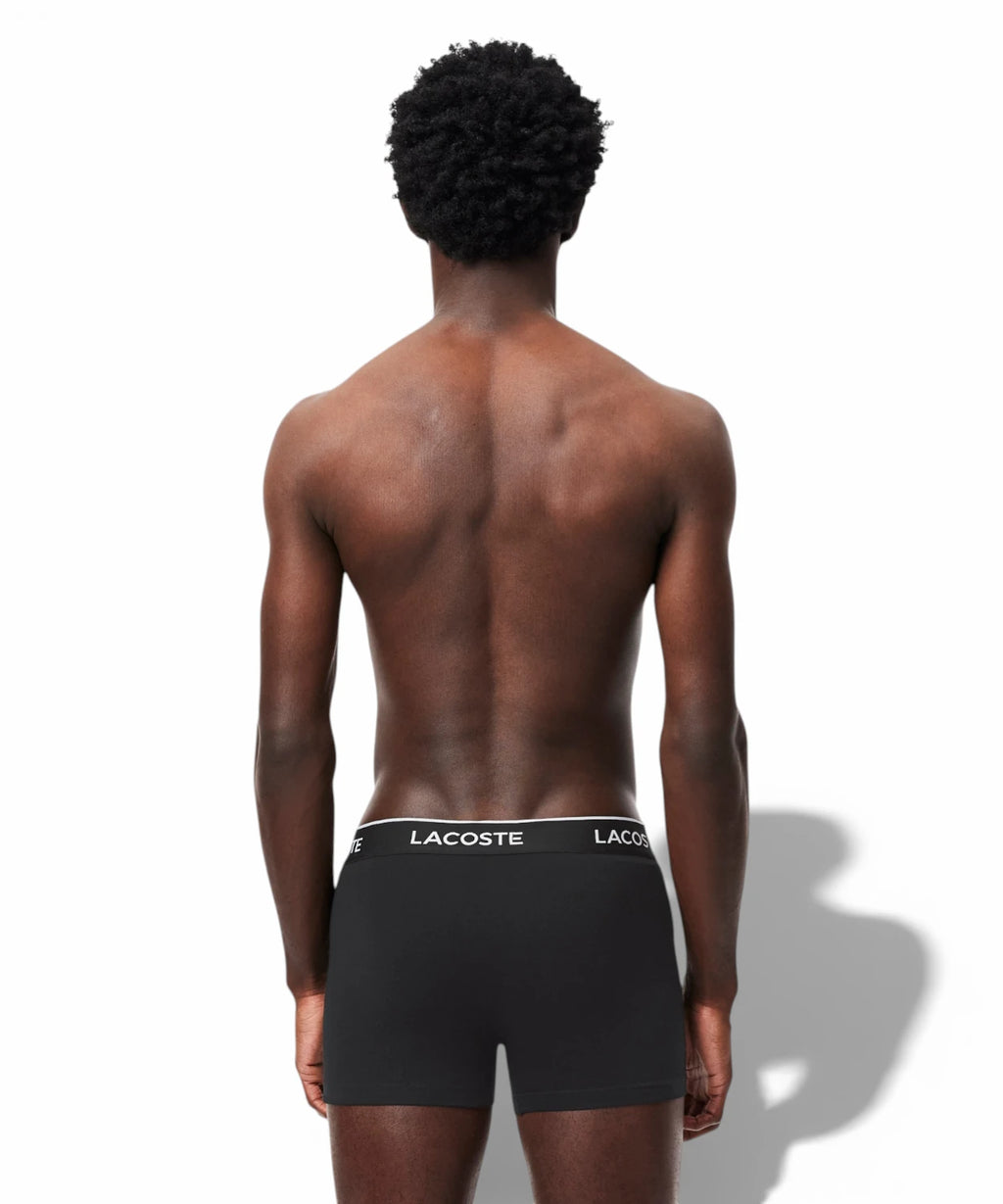 Boxer homme Lacoste en coton élastique, lot de 3 pièces