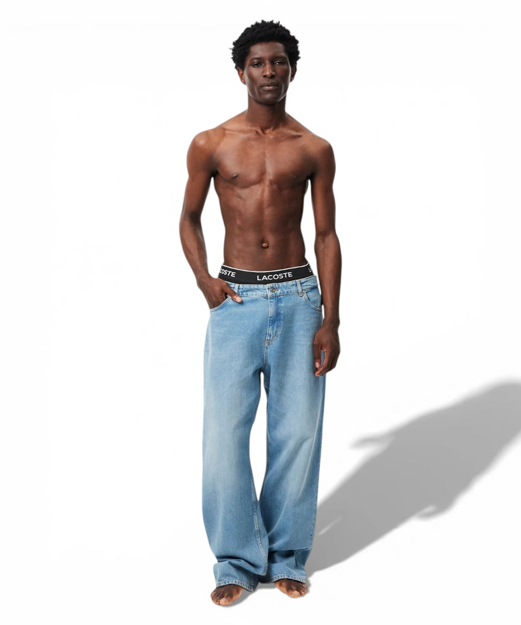 Boxer homme Lacoste en coton élastique, lot de 3 pièces