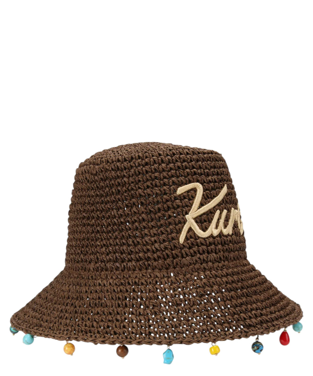 Chapeau en raphia Kurt Geiger London