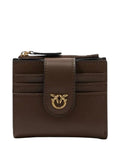 Petit portefeuille en cuir avec logo Love Birds