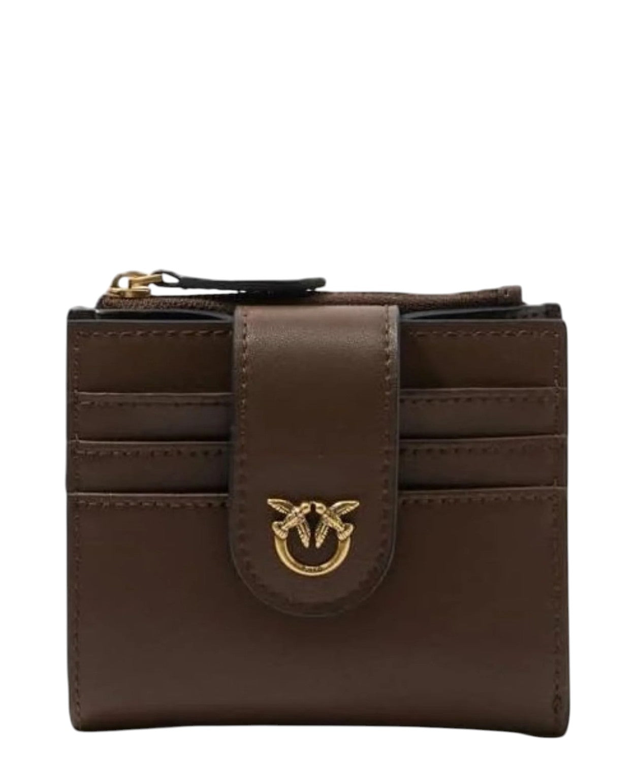 Petit portefeuille en cuir avec logo Love Birds