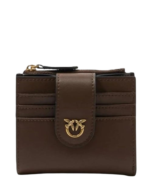 Petit portefeuille en cuir avec logo Love Birds