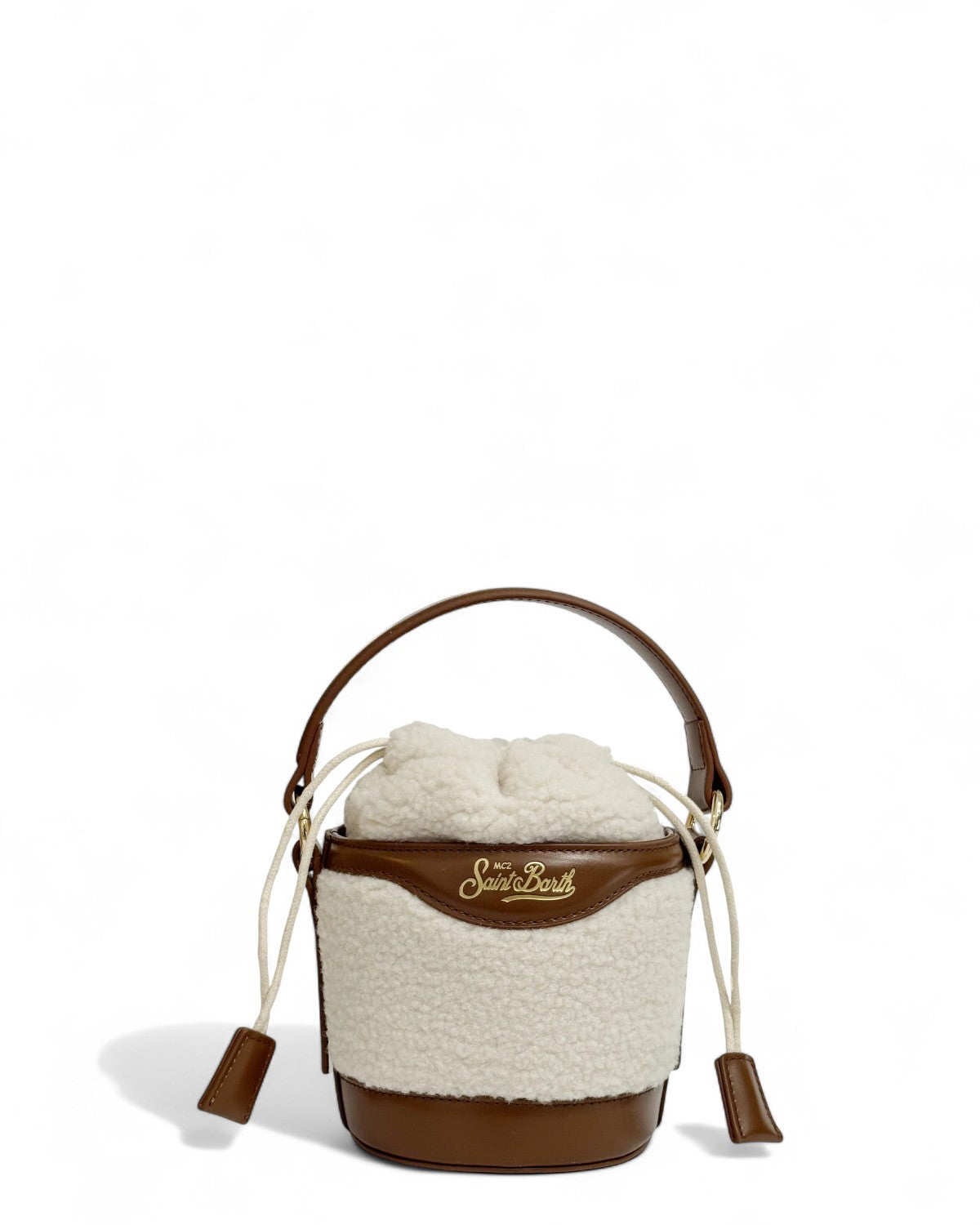 Borsa a secchiello Mila Teddy in sherpa con tracolla-Mc2 Saint Barth-Borse a spalla-Vittorio Citro Boutique