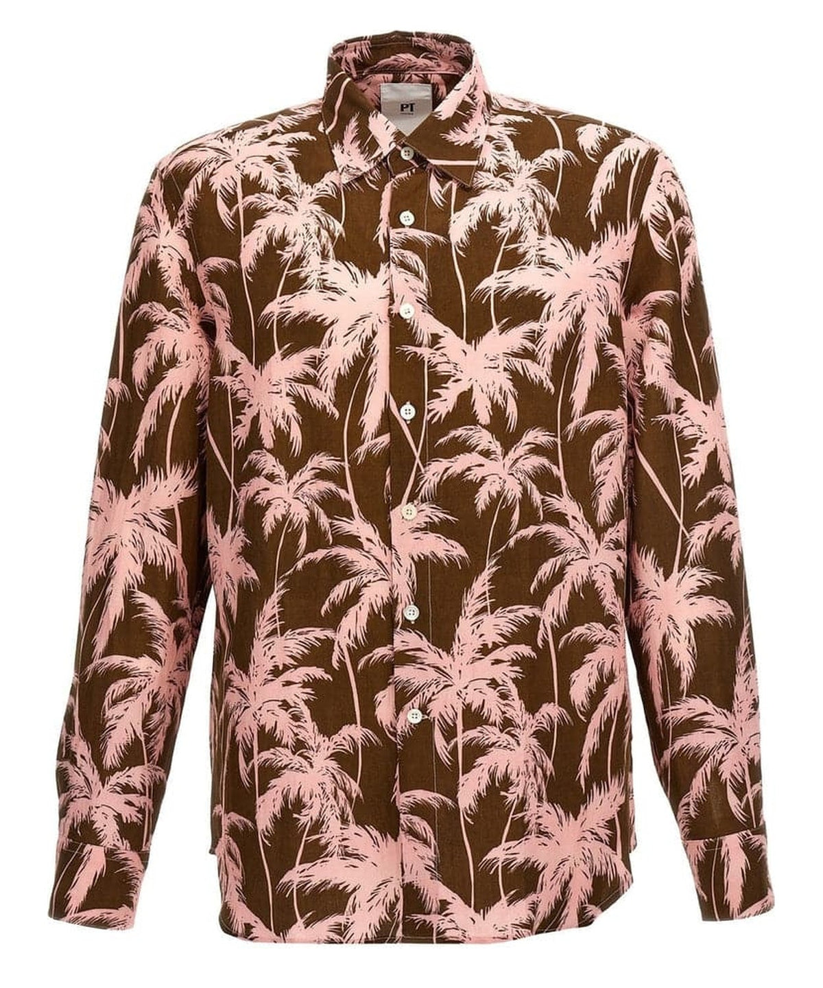 Camicia con stampa palme-Camicie-Pt Torino-Vittorio Citro Boutique