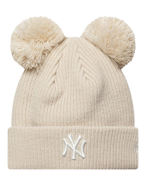 Bonnet femme New Era New York Yankees MLB à double pompon
