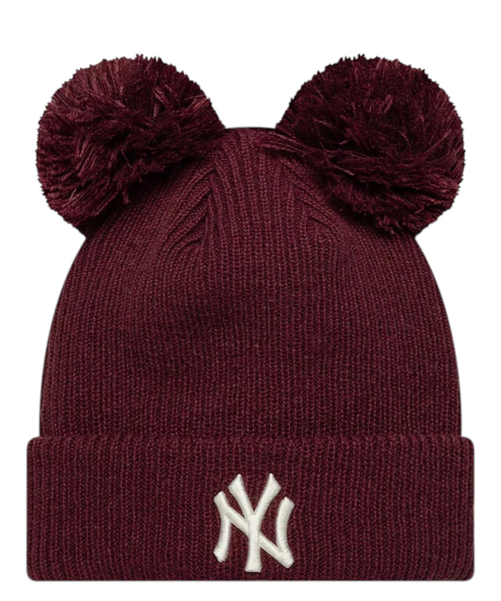 Bonnet femme New Era New York Yankees MLB à double pompon