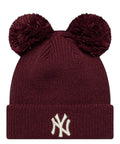 Bonnet femme New Era New York Yankees MLB à double pompon
