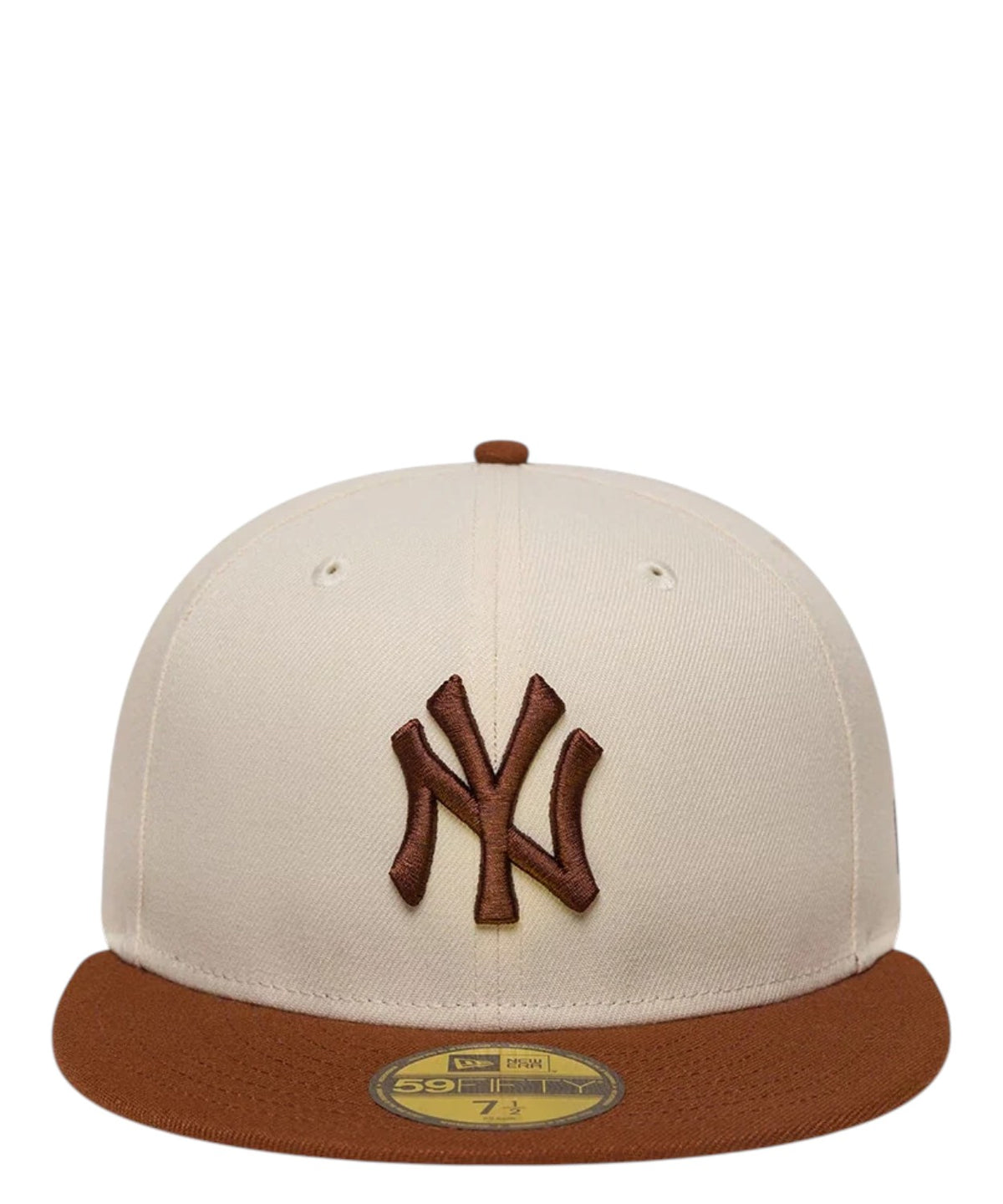 Casquette ajustée 59FIFTY crème et rouge des New York Yankees de New Era