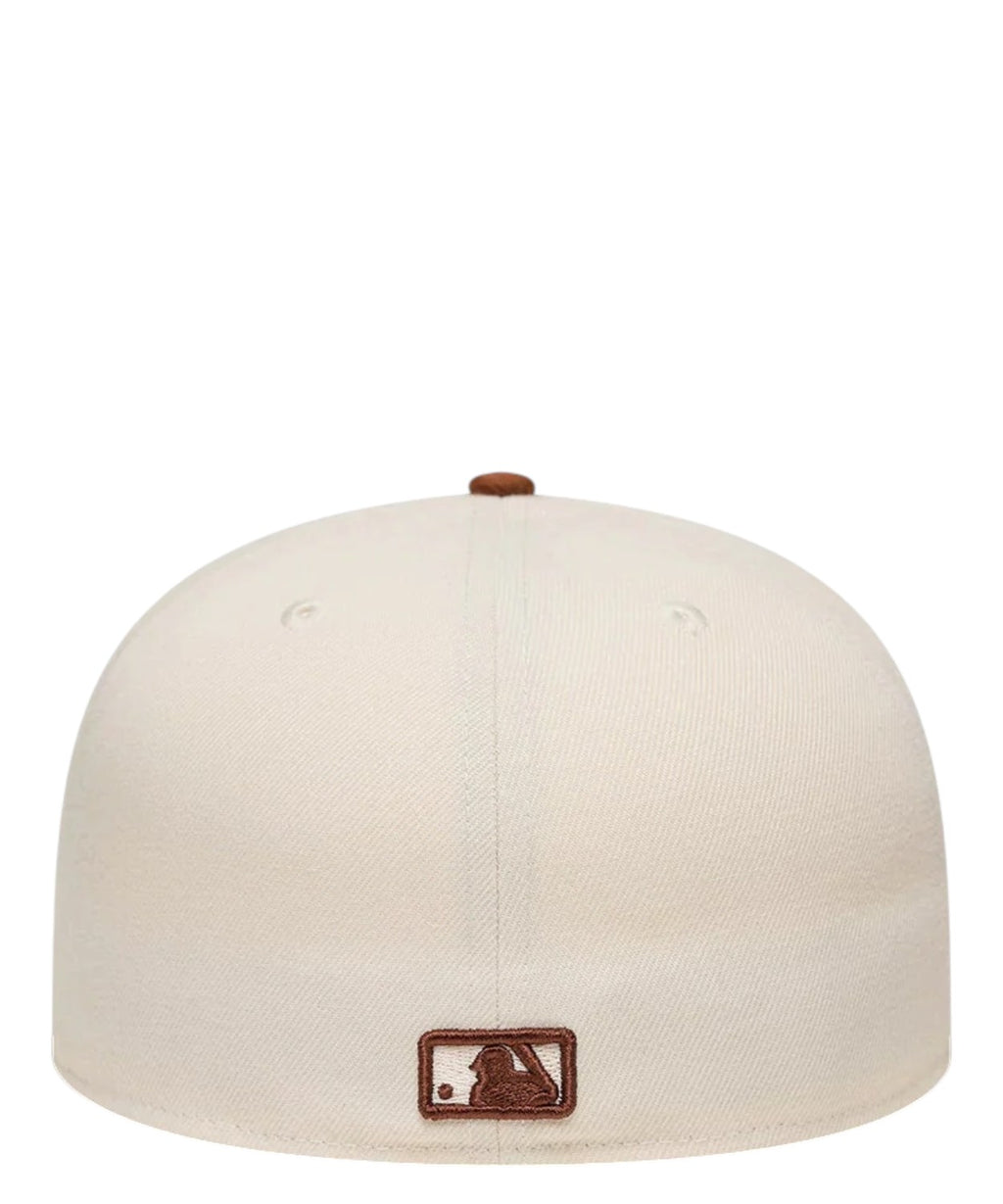 Casquette ajustée 59FIFTY crème et rouge des New York Yankees de New Era