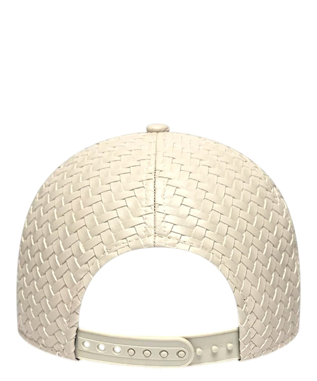 New Era 9FORTY New York Yankees beige en tissage PU