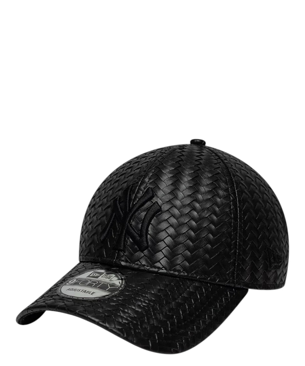New Era 9FORTY New York Yankees beige en tissage PU