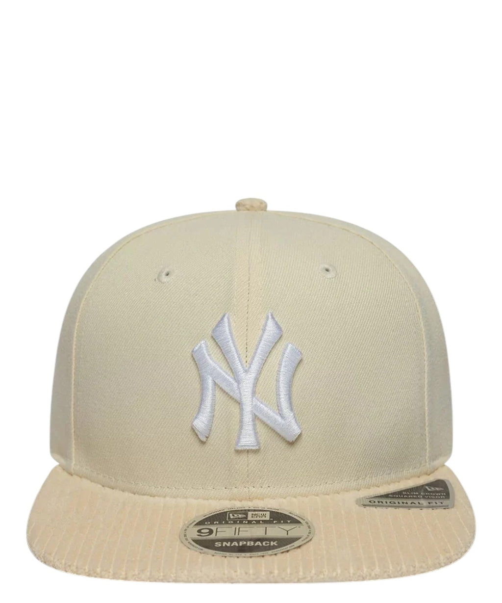 Visière en velours côtelé New York Yankees New Era 9FIFTY Original Fit