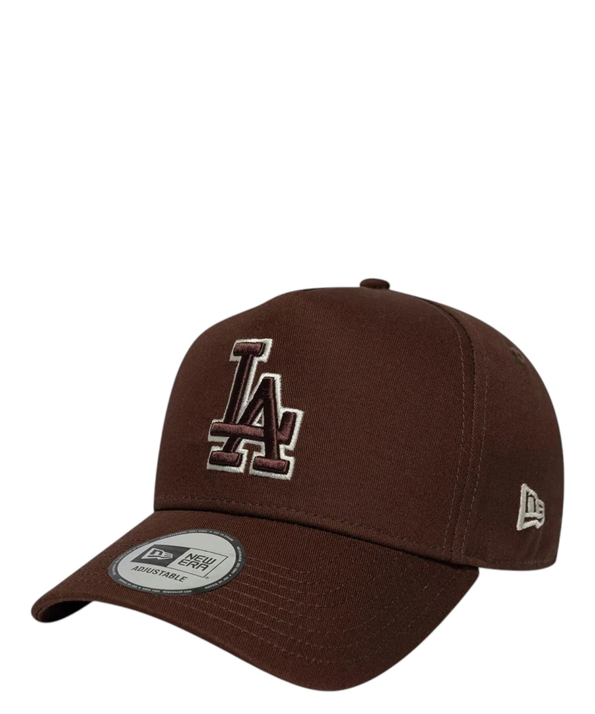 Casquette 9FORTY E-Frame marron New Era LA Dodgers MLB avec contour de l’équipe