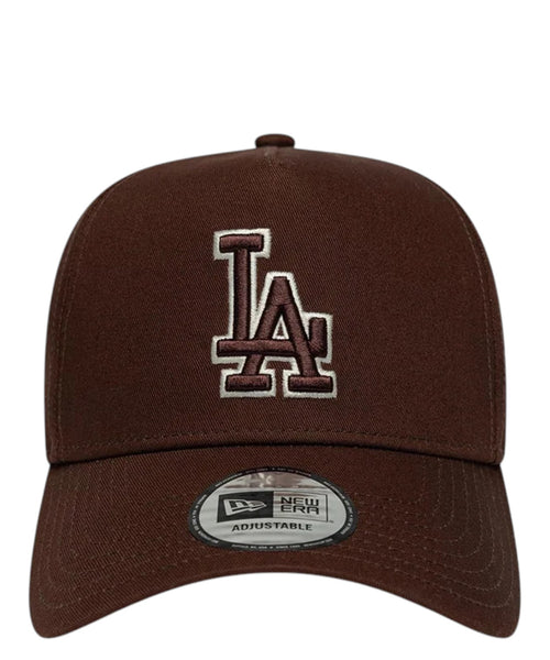 Casquette 9FORTY E-Frame marron New Era LA Dodgers MLB avec contour de l’équipe