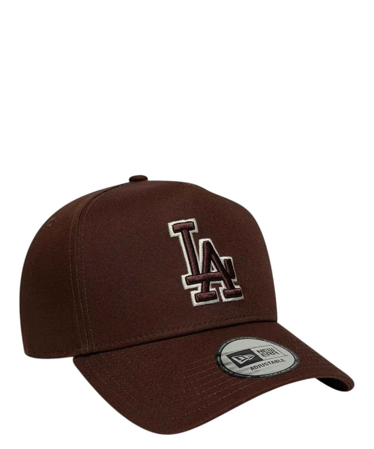 Casquette 9FORTY E-Frame marron New Era LA Dodgers MLB avec contour de l’équipe