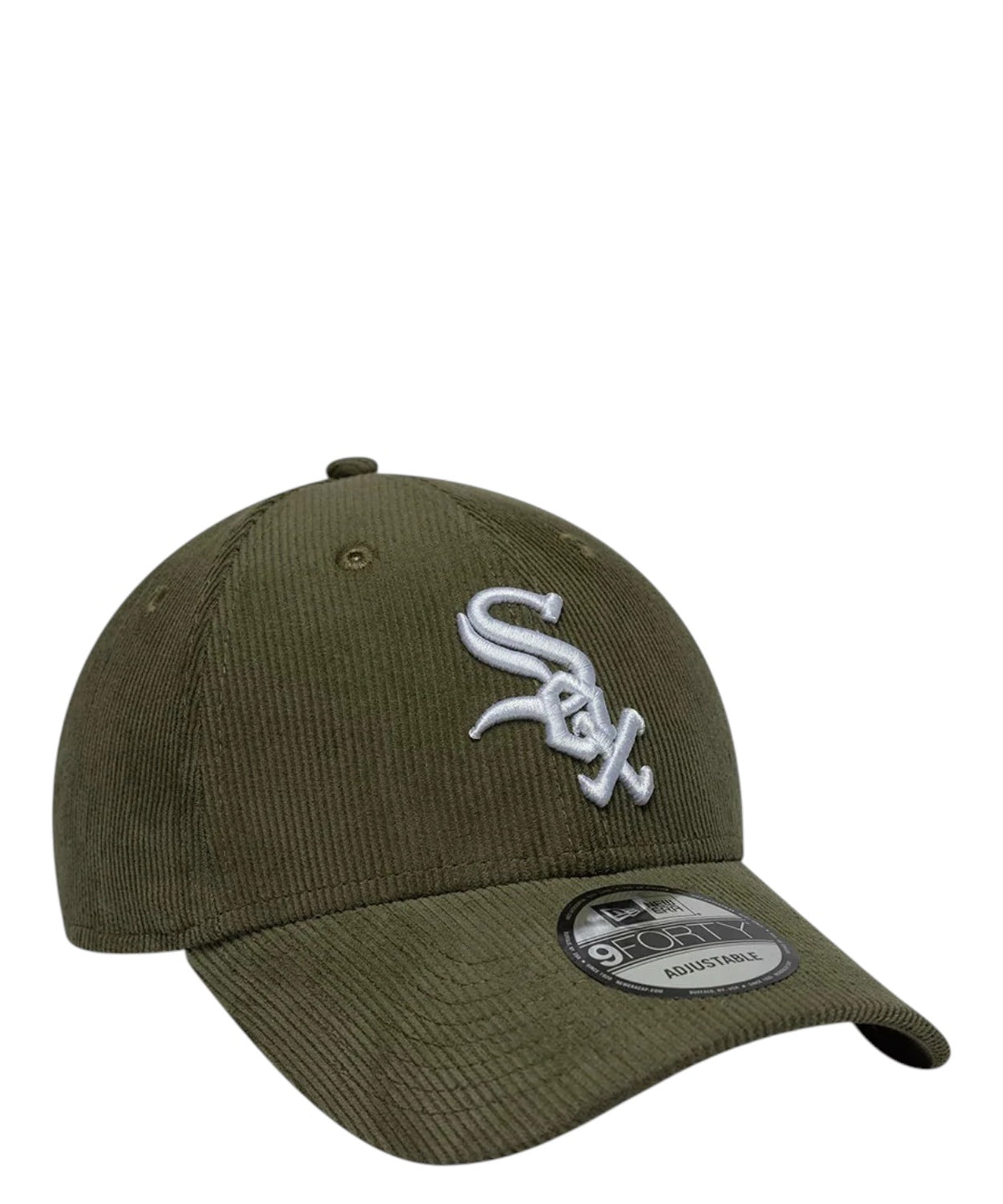 Casquette New Era 9FORTY des Chicago White Sox de la MLB, en velours côtelé vert