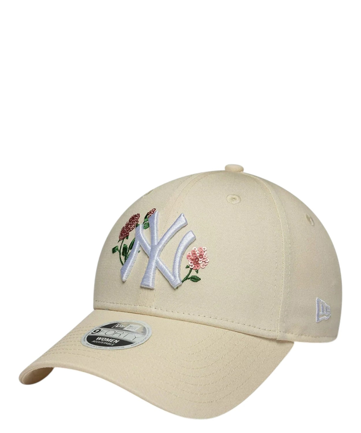 New Era 9FORTY New York Yankees MLB à sequins roses
