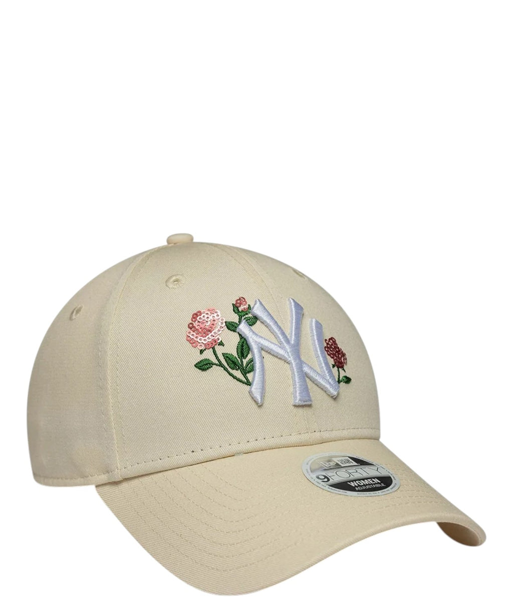 New Era 9FORTY New York Yankees MLB à sequins roses