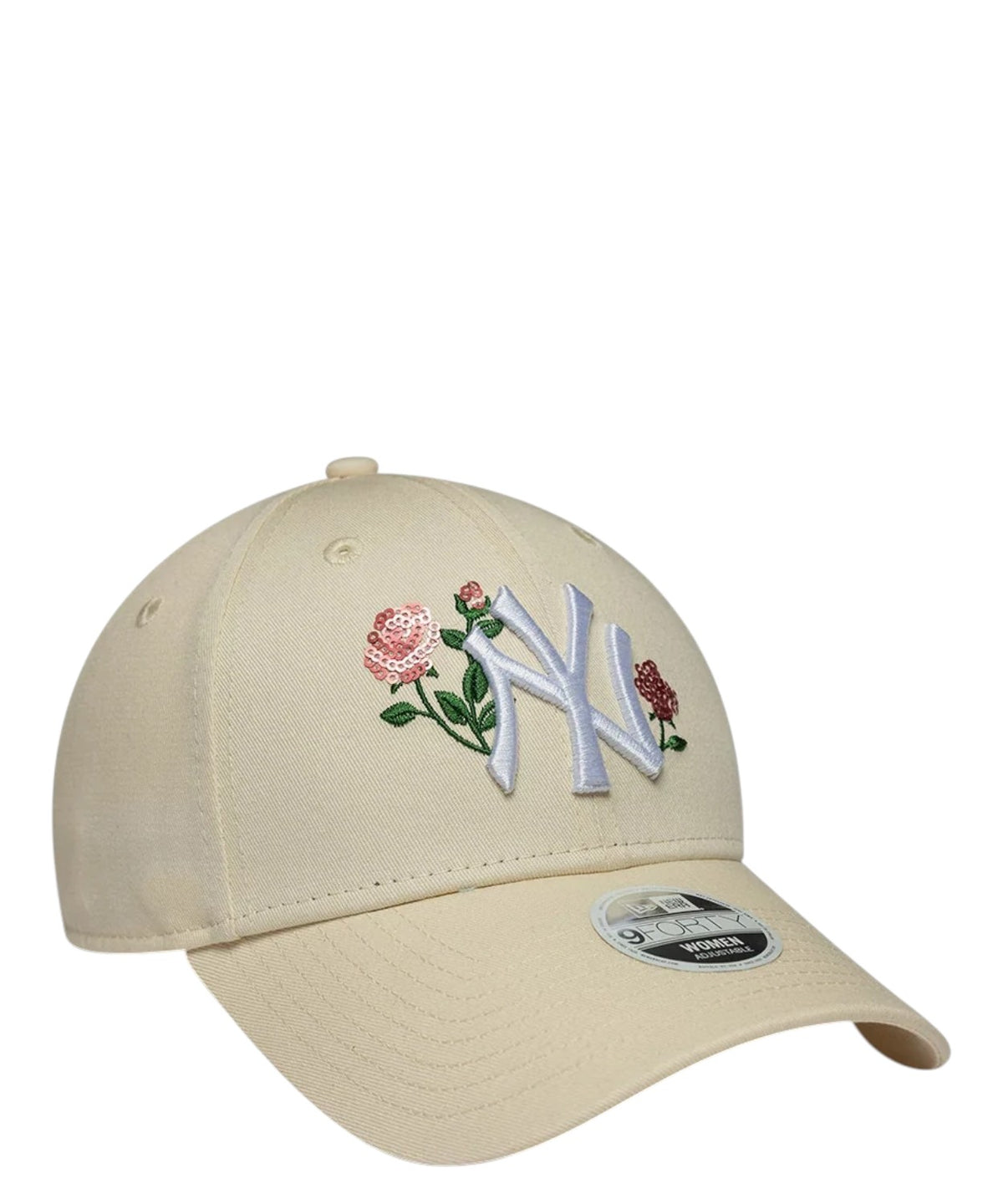 New Era 9FORTY New York Yankees MLB à sequins roses