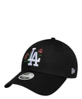 Casquette New Era 9FORTY Los Angeles Dodgers MLB noire à sequins roses pour femme