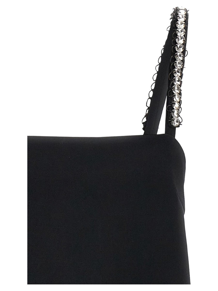 Mini Abito "Trebbiano" con Piume e Cristalli-Pinko-Abiti-Vittorio Citro Boutique