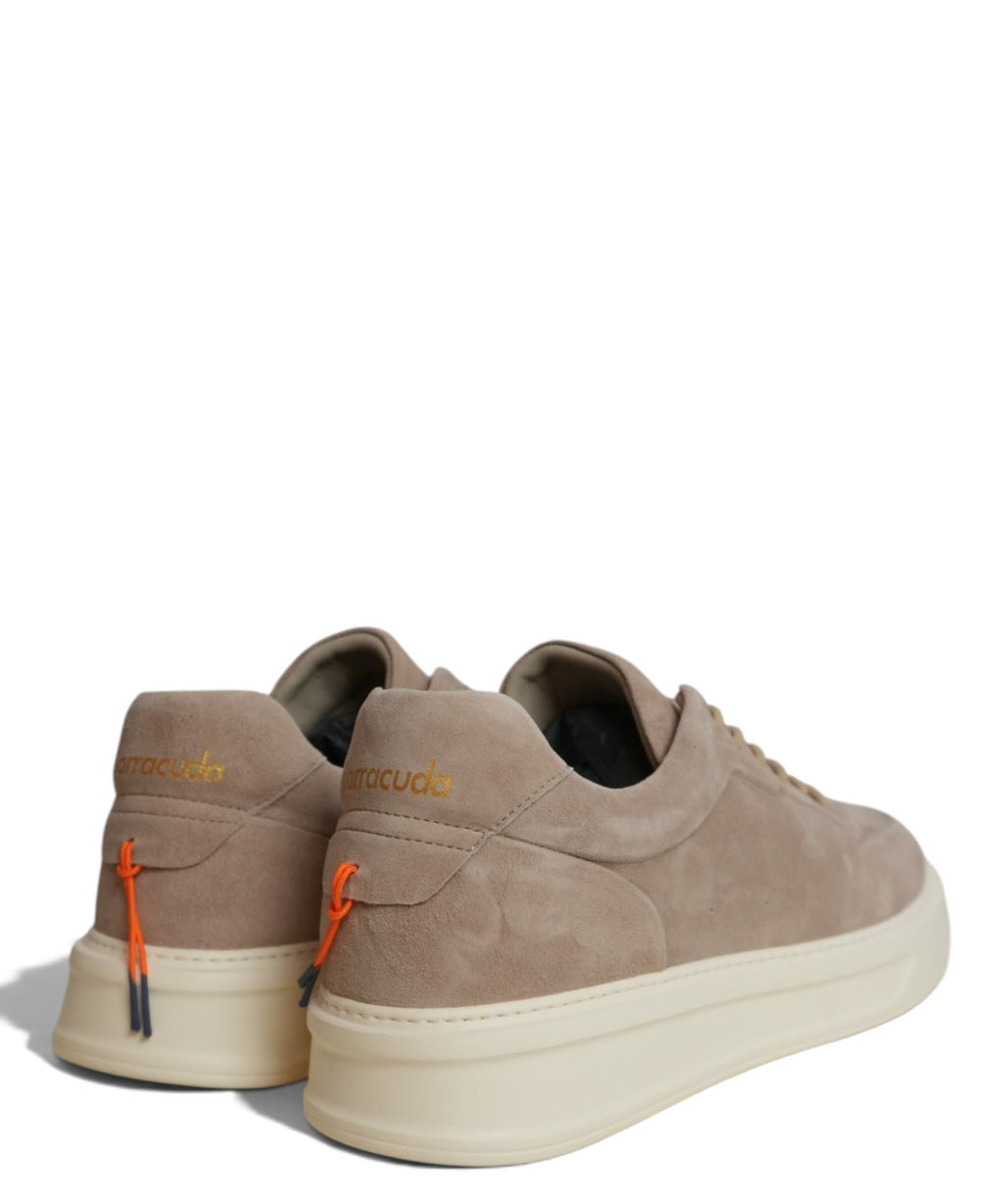 Sneakers Uomo Barracuda Phoenix in Suede Beige
