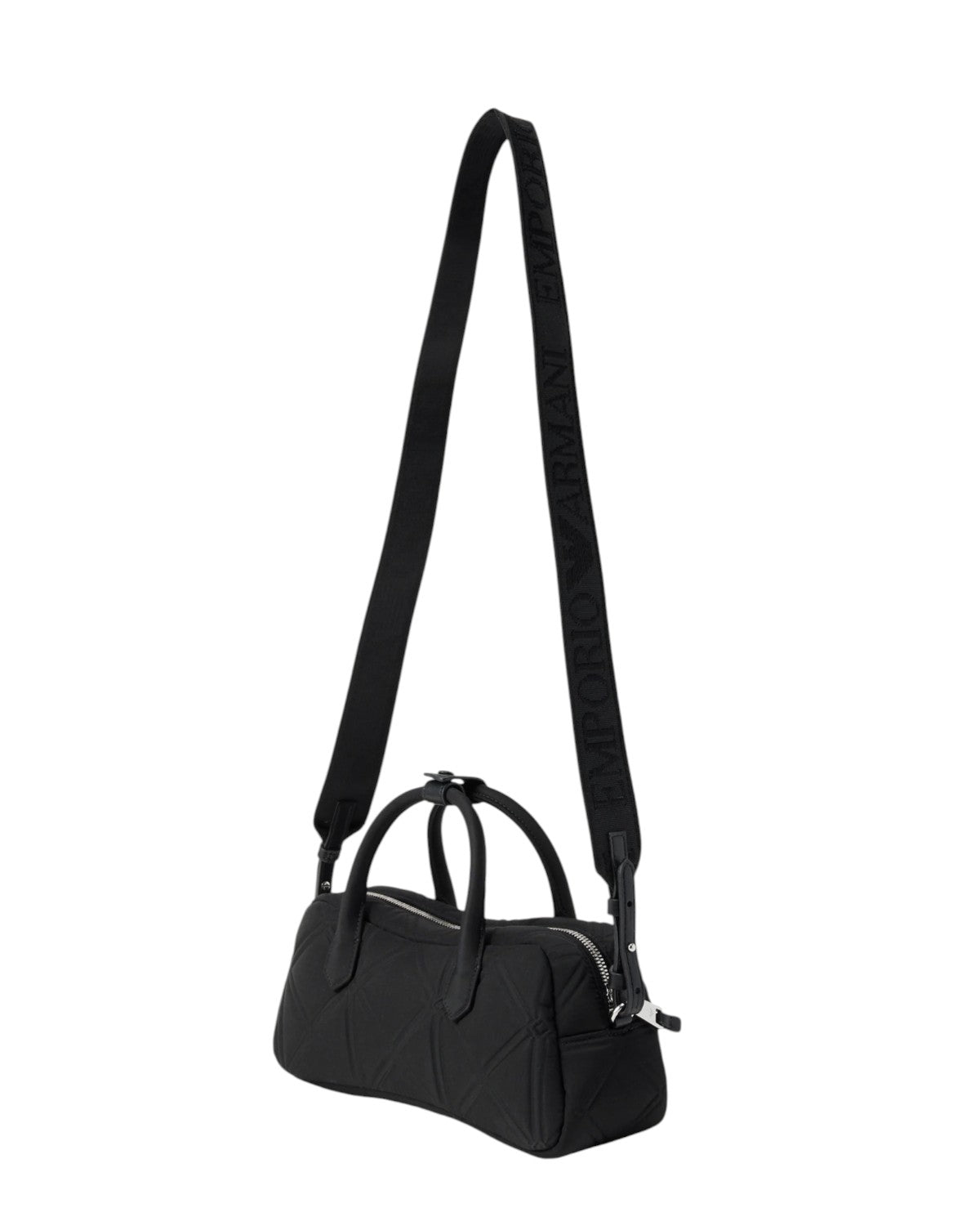 Sac à main Cassandra Bauletto noir avec bandoulière réglable