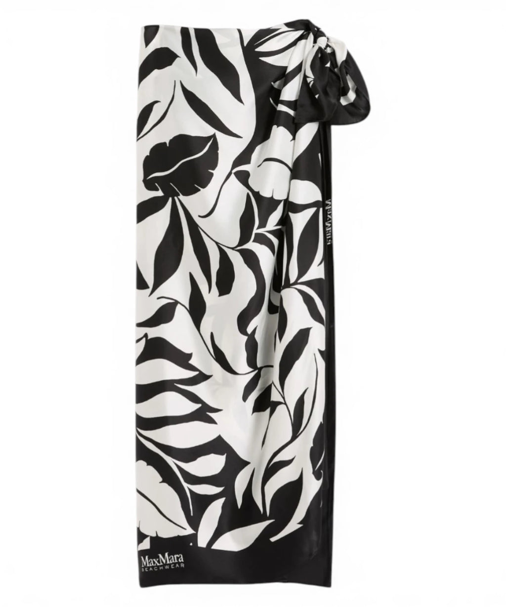 Pareo femme Max Mara en soie imprimée 130x130