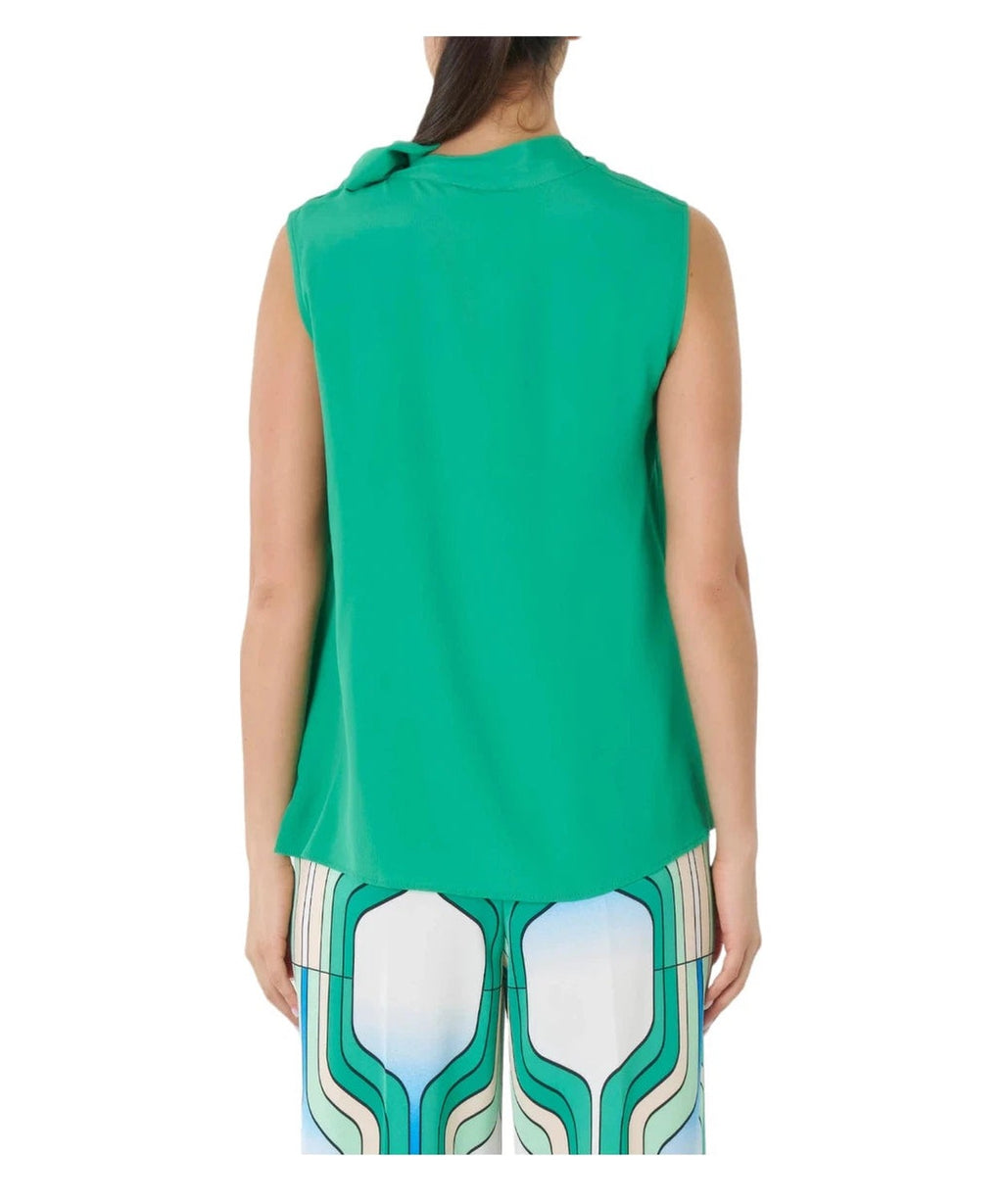 Top Divo con Fiocco in Crêpe Misto Seta-Top-Marella-Vittorio Citro Boutique