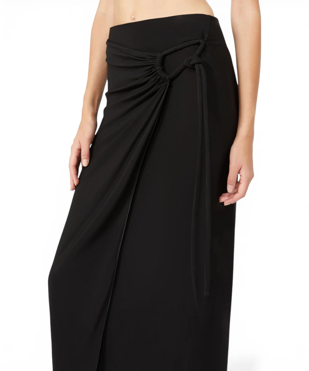 MAX MARA Jupe midi portefeuille en jersey de viscose