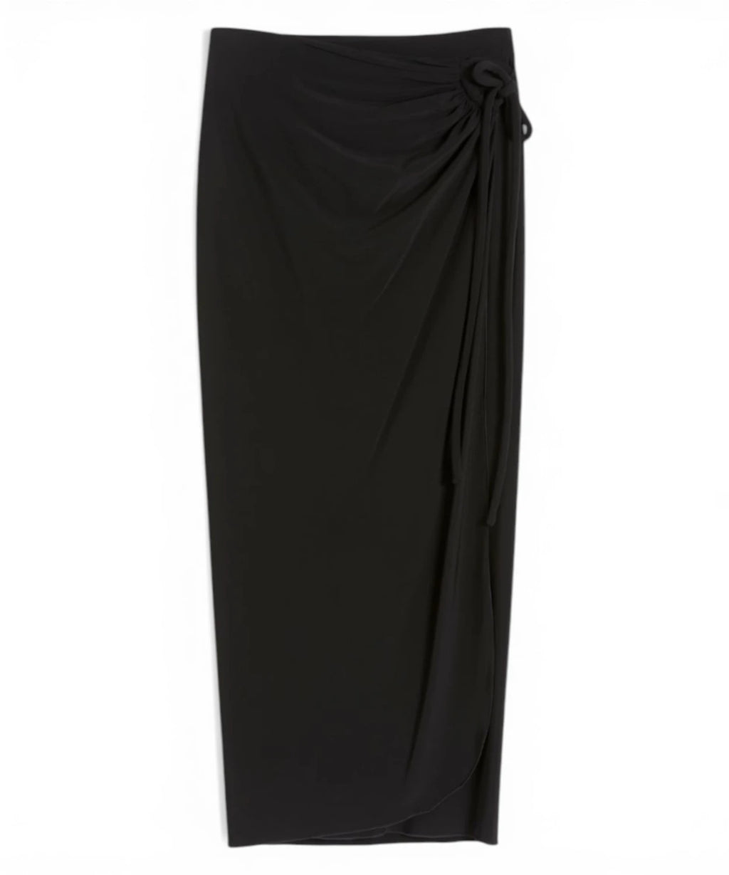 MAX MARA Jupe midi portefeuille en jersey de viscose
