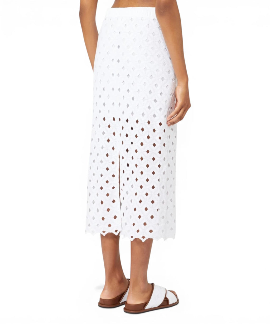 MAX MARA Jupe Tubino Midi Femme en Jersey Macramé