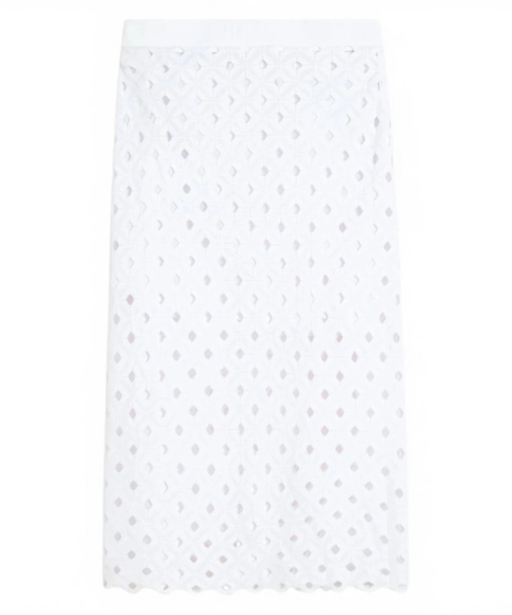 MAX MARA Jupe Tubino Midi Femme en Jersey Macramé