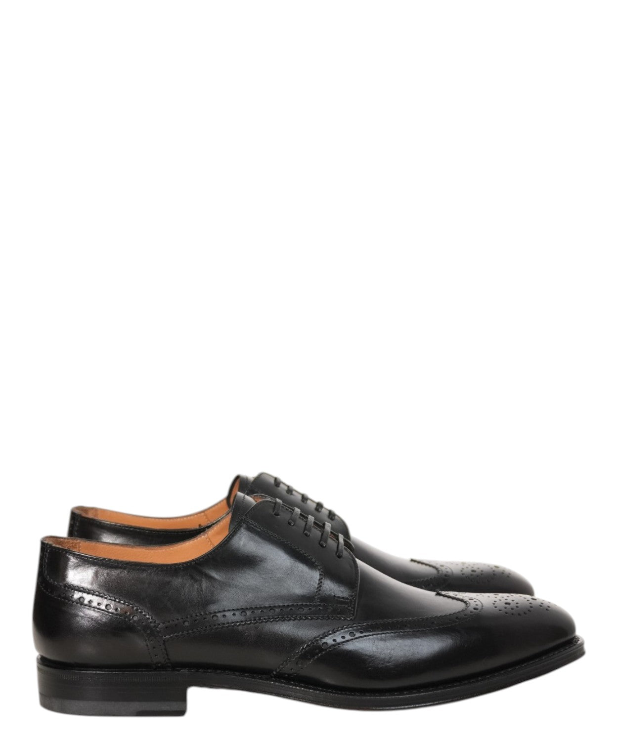 Derby stringata en cuir avec queue d'hirondelle élégante