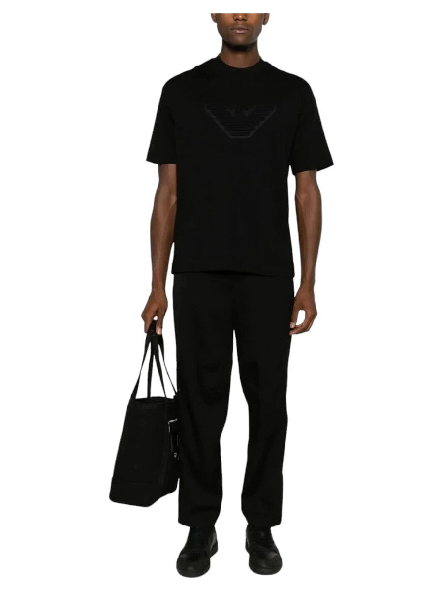 T-shirt logo ricamato-Emporio Armani-T-shirt-Vittorio Citro Boutique
