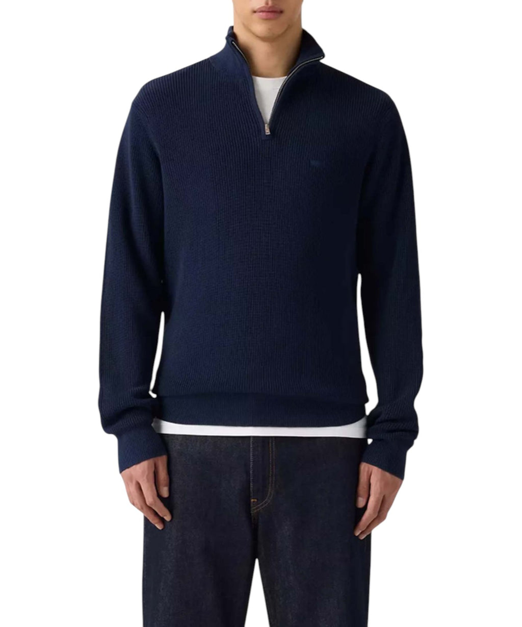 Sweat-shirt Housemark à demi-zip en coton